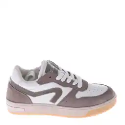 Wehkamp Hip leren sneakers wit/taupe aanbieding