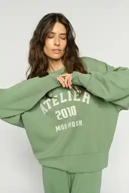 Wehkamp Mos Mosh sweater lichtgroen aanbieding