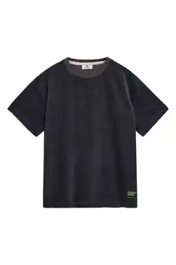 Wehkamp Anerkjendt corduroy relaxed T-shirt antraciet aanbieding