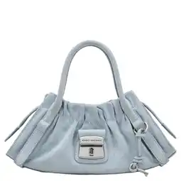 Wehkamp Marc Jacobs leren crossbody tas The Small Satchel blauw aanbieding