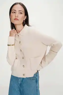 Wehkamp Grace & Mila gebreid vest crème aanbieding
