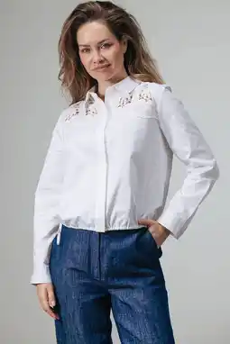 Wehkamp LabeL DOT blouse ecru aanbieding