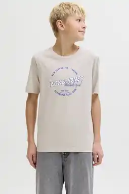 Wehkamp JACK & JONES JUNIOR T-shirt ecru aanbieding