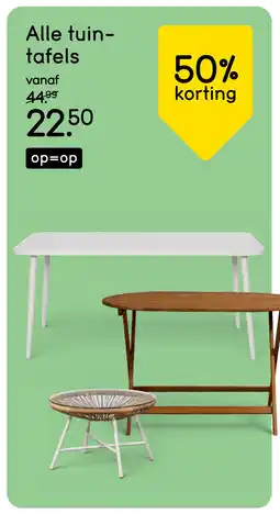 Leen Bakker Alle tuintafels aanbieding
