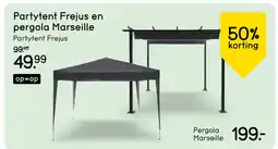 Leen Bakker Partytent Frejus en pergola Marseille aanbieding