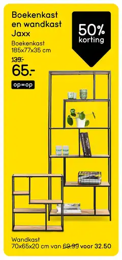 Leen Bakker Boekenkast en wandkast Jaxx aanbieding