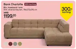 Leen Bakker Bank Charlotte aanbieding