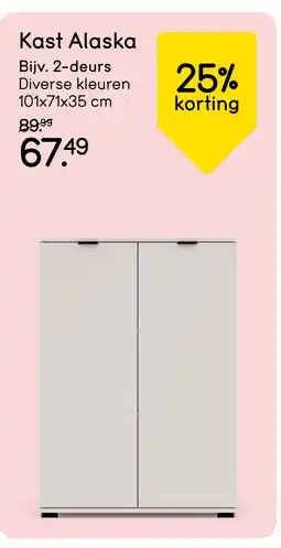 Leen Bakker Kast Alaska aanbieding