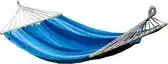 Bol.com Potenza Hangmat met SPREIDSTOK - 2 persoons - EXTRA STEVIG - UV bestendig - Blauw - Acadia XL aanbieding