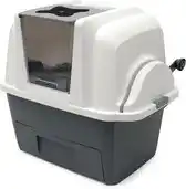 Bol.com Catit Kattenbak - Incl. 4 Afvalzakken - Grijs/Wit - 67 x 48 x 46 cm aanbieding