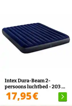 Obelink Intex Dura-Beam 2-persoons luchtbed - 203 x 183 x 25 cm aanbieding