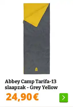 Obelink Abbey Camp Tarifa-13 slaapzak - Grey Yellow aanbieding