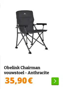 Obelink Obelink Chairman vouwstoel - Anthracite aanbieding