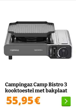 Obelink Campingaz Camp Bistro 3 kooktoestel met bakplaat aanbieding