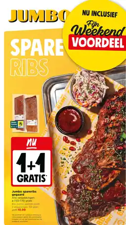 Jumbo Jumbo spareribs gegaard aanbieding