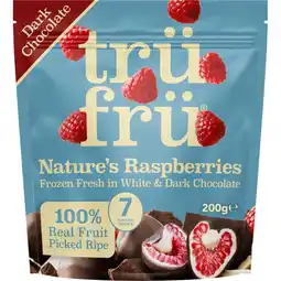 Albert Heijn Trü Frü Framboos wit en puur chocolade aanbieding