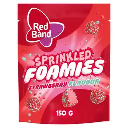 Albert Heijn Red Band Sprinkled foamies strawberry aanbieding