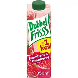 Albert Heijn DubbelFrisss 1kcal framboos & cranberry aanbieding