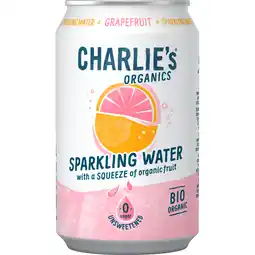 Albert Heijn Charlie's Organics sparkling grapefruit aanbieding