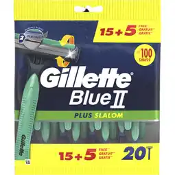 Albert Heijn Gillette Blue II plus slalom scheermesjes aanbieding