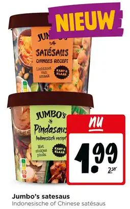 Jumbo Jumbo's satesaus aanbieding