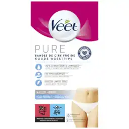 Albert Heijn Veet Pure ontharingsstrips bikini gevoelig aanbieding