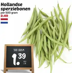 Coop Hollandse sperziebonen aanbieding