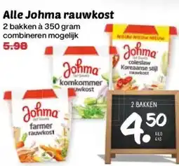 Coop Alle Johma rauwkost aanbieding