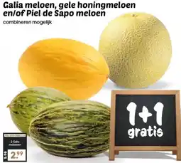 Coop Galia meloen, gele honingmeloen en/of piel de sapo meloen aanbieding