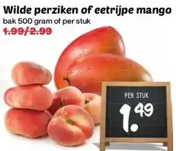 Coop Wilde perziken of eetrijpe mango aanbieding
