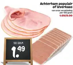 Coop Achterham populair of leverkaas aanbieding