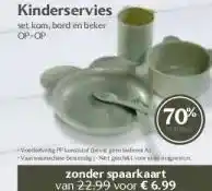 Coop Kinderservies aanbieding