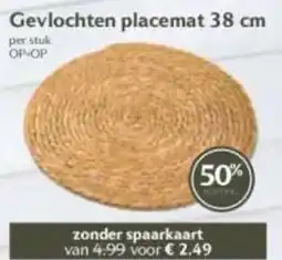 Coop Gevlochten placemat aanbieding