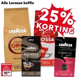 Coop Alle lavazza koffie aanbieding