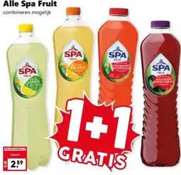 Coop Alle Spa Fruit aanbieding