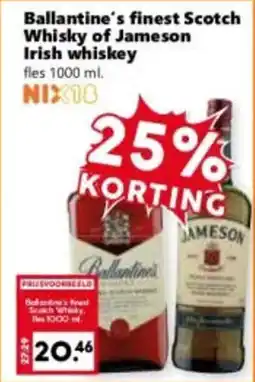 Coop Ballantine's finest Scotch Whisky of Jameson Irish whiskey aanbieding