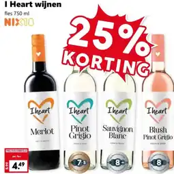 Coop I Heart wijnen aanbieding