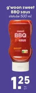 Boon`s Markt g'woon sweet BBQ saus aanbieding
