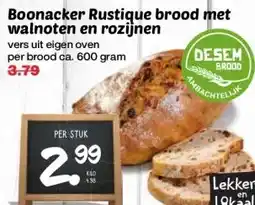 Boon`s Markt Boonacker Rustique brood met walnoten en rozijnen aanbieding