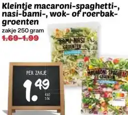 Boon`s Markt Kleintje macaroni-spaghetti-, nasi-bami-, wok- of roerbak- groenten aanbieding