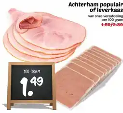Boon`s Markt Achterham populair of leverkaas aanbieding