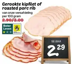 Boon`s Markt Gerookte kipfilet of roasted porc rib aanbieding