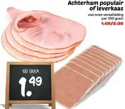 Boon`s Markt Achterham populair of leverkaas aanbieding