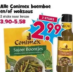 Boon`s Markt Alle Conimex boemboe en/of woksaus aanbieding