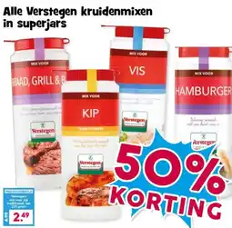 Boon`s Markt Alle Verstegen kruidenmixen in superjars aanbieding