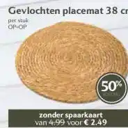 Boon`s Markt Gevlochten placemat 38 cm aanbieding