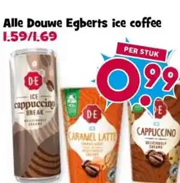 Boon`s Markt Alle Douwe Egberts ice coffee aanbieding