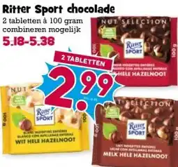 Boon`s Markt Ritter Sport chocolade aanbieding