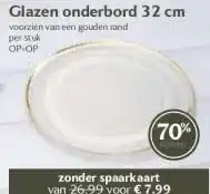 Boon`s Markt Glazen onderbord 32 cm aanbieding