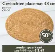 Boon`s Markt Gevlochten placemat 38 cm aanbieding